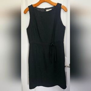 Little Black Dress with off-center front tie Embellishment